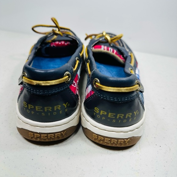 Navy Boat Shoes with Yellow Laces - Picture 5 of 8